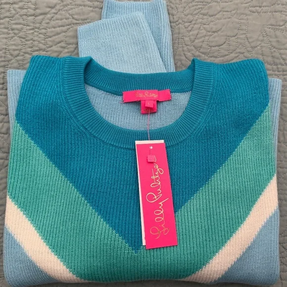 Lilly Pulitzer Chevron Sweater - Picture 3 of 4